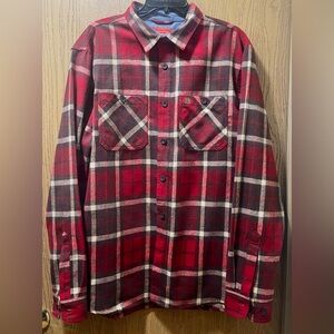 Coleman Red and Black Plaid Casual Shirt
